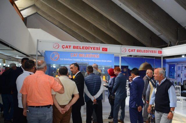 Erzurum Günlerinde Çat Belediyesinin standı ilgi gördü