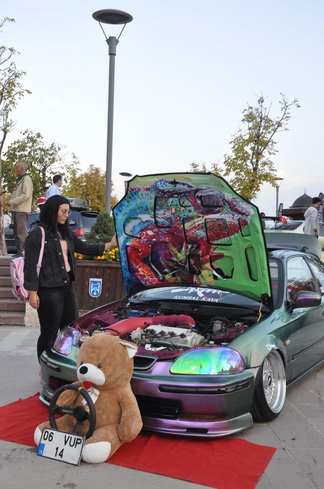 Ankara da sergilenen modifiye araçlar yoğun ilgi gördü 3