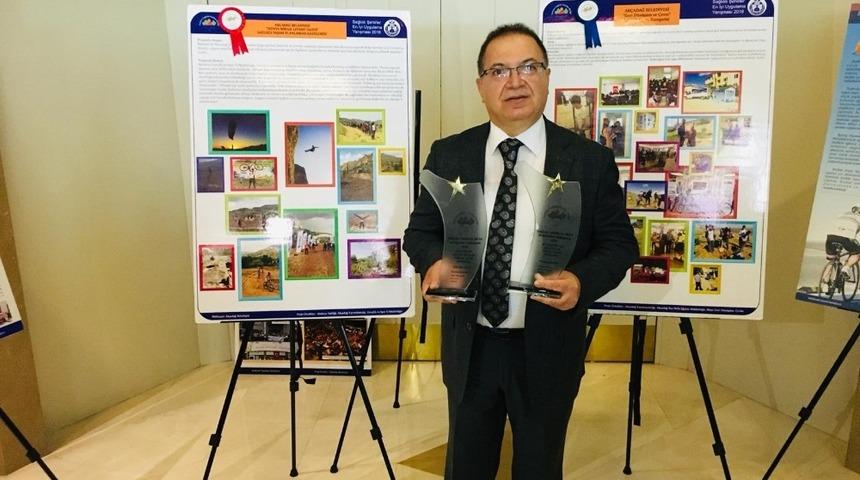 Ak&ccedil;adağ Belediyesi&rsquo;ne iki &ouml;d&uuml;l birden