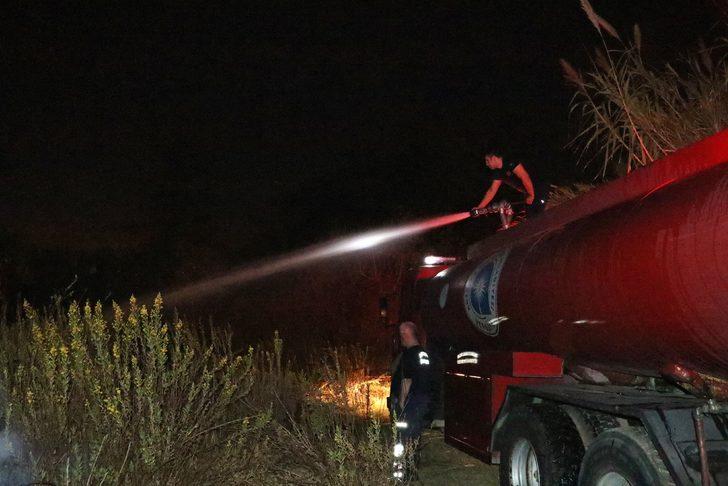 Antalya'da garip anlar! Alevlerden kaçarken yılanla karşılaşınca... G1