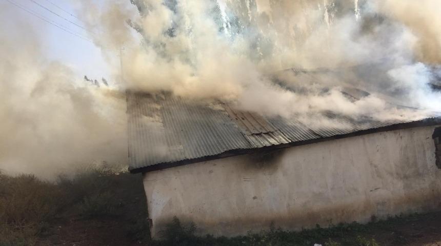 Erzurum&rsquo;da korkutan yangın