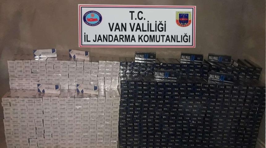 Jandarma ekipleri 25 bin 150 paket ka&ccedil;ak sigara ele ge&ccedil;irdi