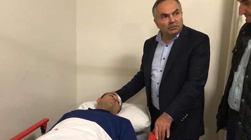 Başkan Ay, yaralı askerleri ziyaret etti