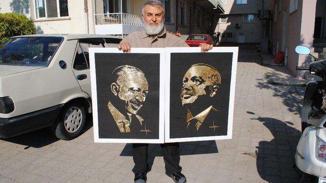 Huzurevi Sakini Eyisaraç’tan Cumhurbaşkanı Erdoğan’a hediye