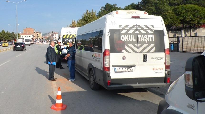 &Ouml;ğrenci servis ara&ccedil;ları denetlendi