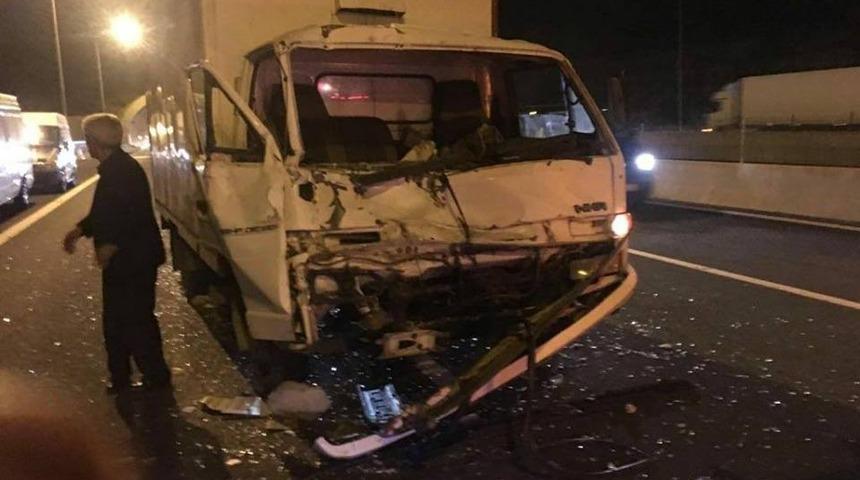 Nurdağı&rsquo;nda iki kamyon &ccedil;arpıştı: 1 yaralı