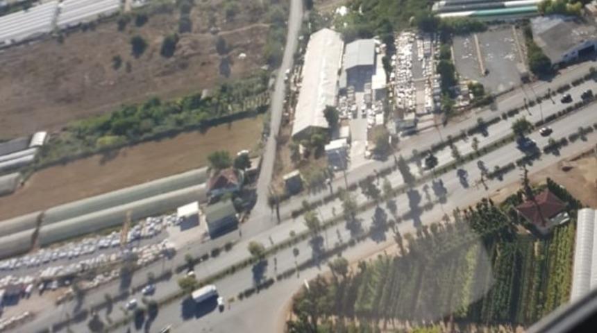 Antalya&rsquo;da helikopter ve dron destekli trafik denetimi
