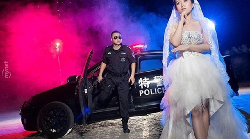 Çinli SWAT damadın ülke karıştıran 10 evlilik fotoğrafı