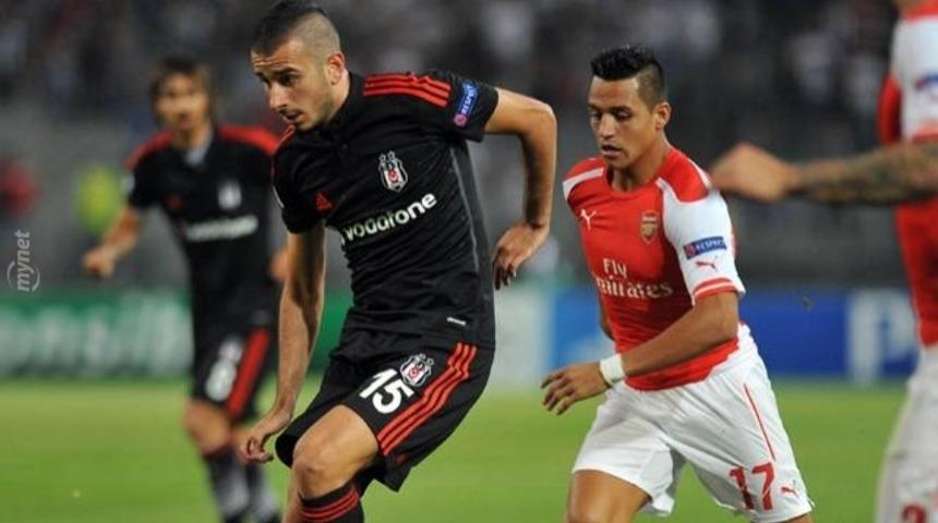 Şampiyonlar Ligi play-off ilk ma&ccedil;ında Beşiktaş, İngiliz takımı Arsenal'i ağırladı. Sosyal medya yıkıldı!