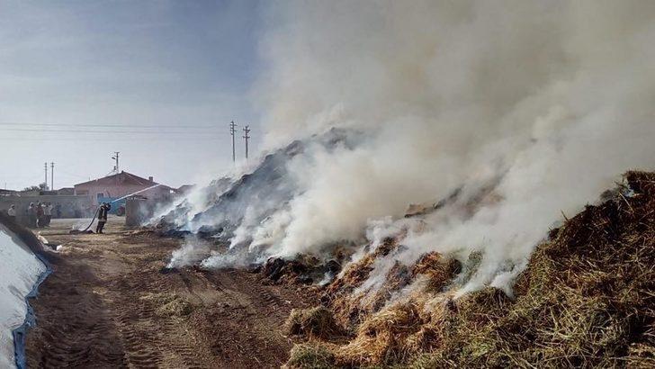 Sigara izmariti 3 bin balya samanı kül etti G2