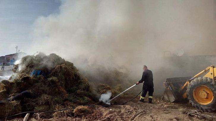 Sigara izmariti 3 bin balya samanı kül etti G5