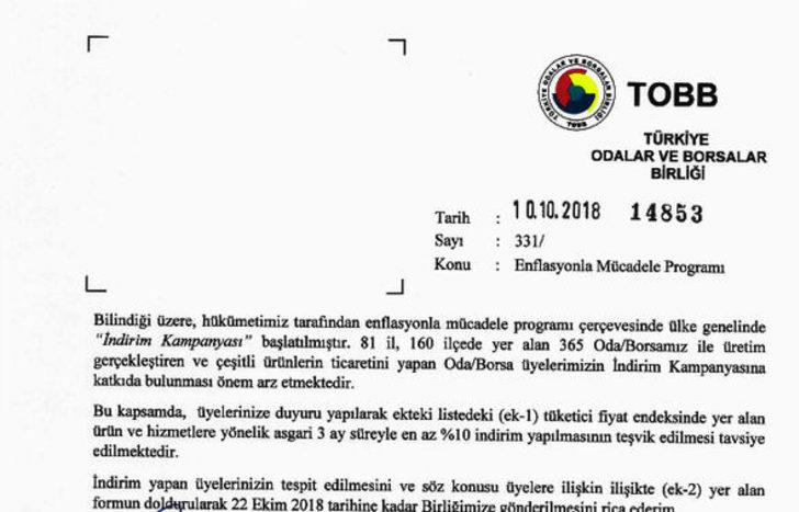 406 kalem hizmet ve üründe yüzde 10 indirim uygulanacak G1