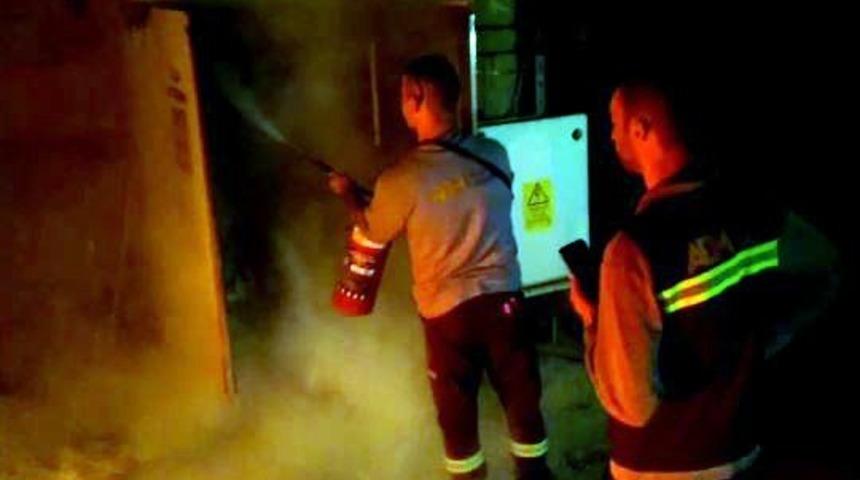 Dalyan’da trafo yangını