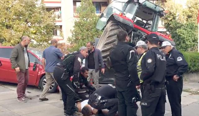 Meclis önünde hareketli dakikalar; Traktöre polisler ateş açtı (2)