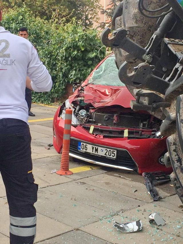 Meclis önünde hareketli dakikalar; Traktöre polisler ateş açtı (2)