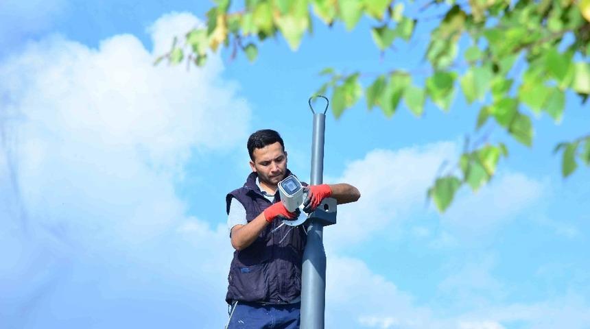 Parklara 24 saat kameralı gözetim