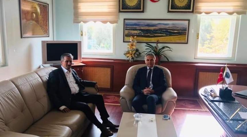 Kaymakam Akın’dan Belediye Başkanı Şentürk’e ziyaret