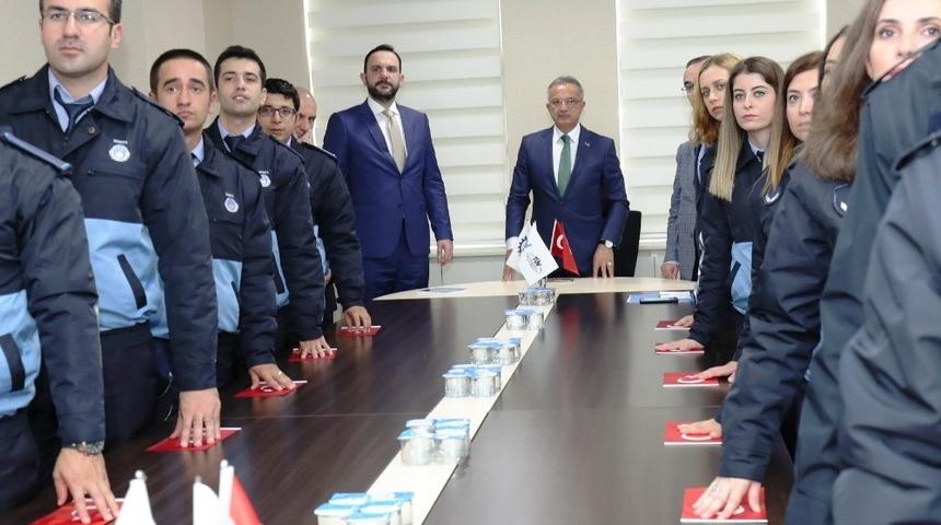 Zabıta memurları yemin etti