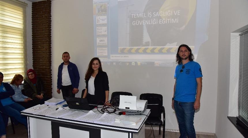 Belediye &ccedil;alışanlarına İş Sağlığı ve G&uuml;venliği eğitimi