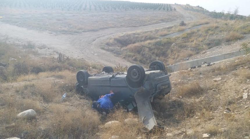 Otomobil takla attı: 1 yaralı