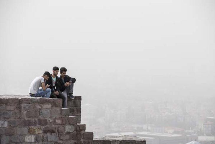 Başkentte gökyüzünü toz bulutu kapladı  G3