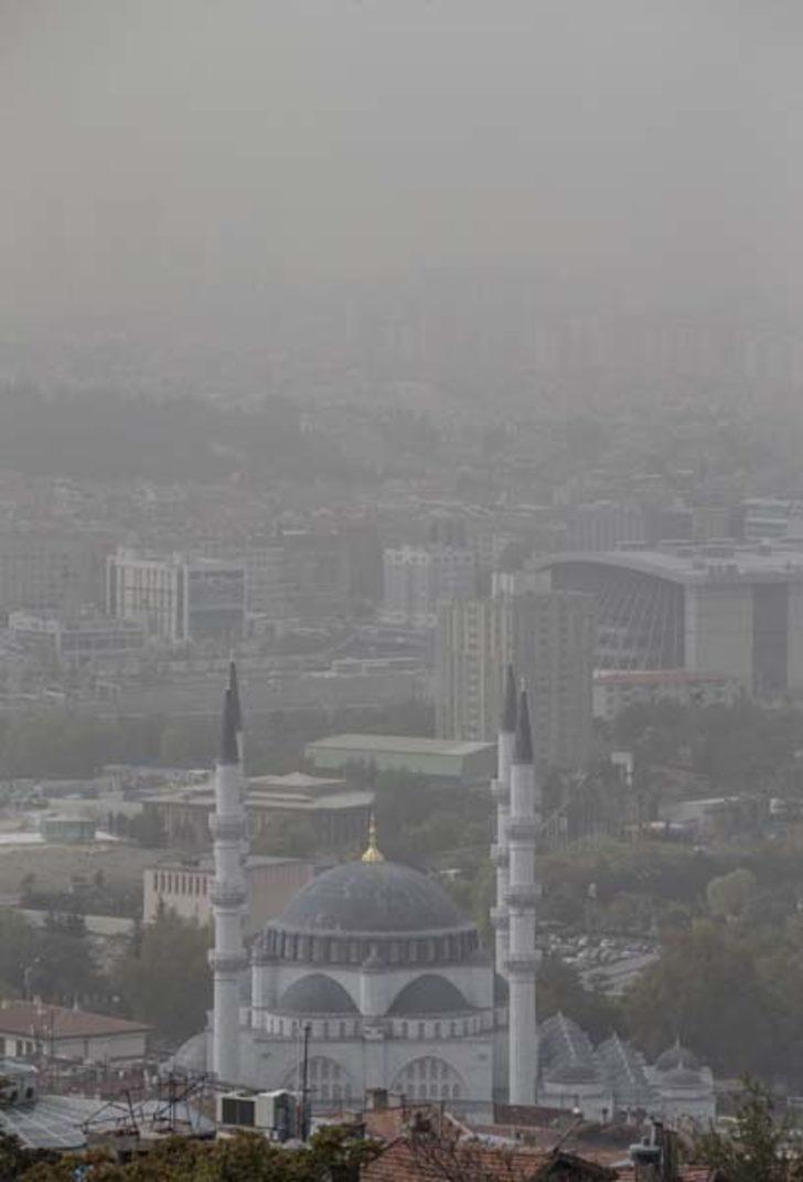 Başkentte gökyüzünü toz bulutu kapladı  G4