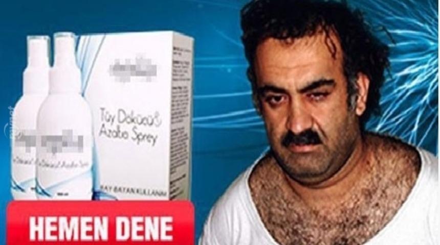 Bu Kadar Olmaz! T&uuml;y d&ouml;k&uuml;c&uuml; sprey ilanında bir El Kaide lideri.