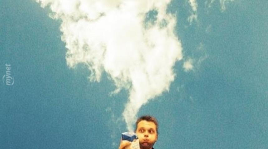 Instagram'da Bulutlarla Yaratıcılığın Dibine Vurarak Şov Yapan Adam