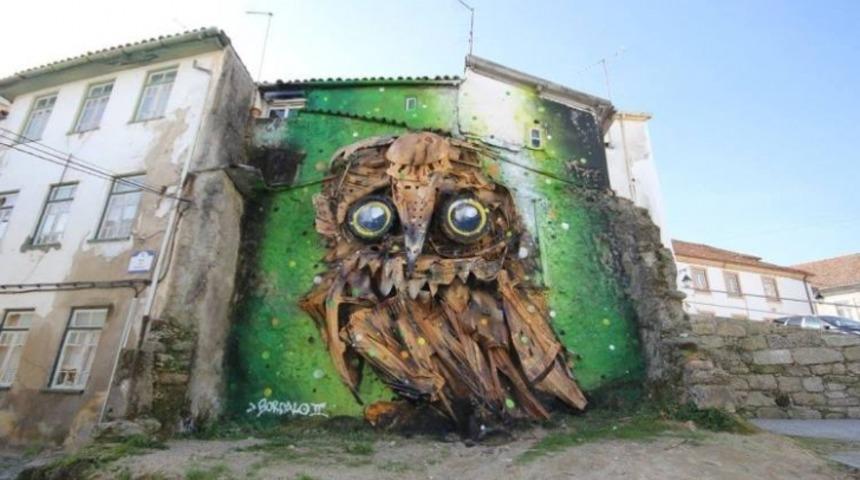 &Ccedil;erden &Ccedil;&ouml;pten 3 Boyutlu Grafiti Yaptı!