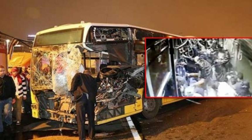 İşten Eve D&ouml;nerken Metrob&uuml;ste Hayatta Kalmanın Zor Olduğuna Kanıt; Kaza Videosu