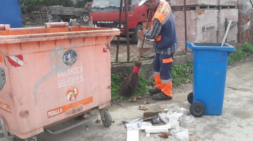 Akçakoca’da temizlik çalışmaları hız kesmiyor