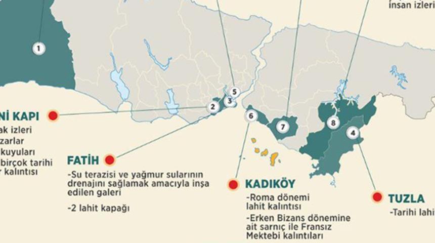 İstanbul'dan tarihi eser fışkırıyor! İşte birbirinden farklı noktalardan çıkan eserlerin bulunma hikayesi