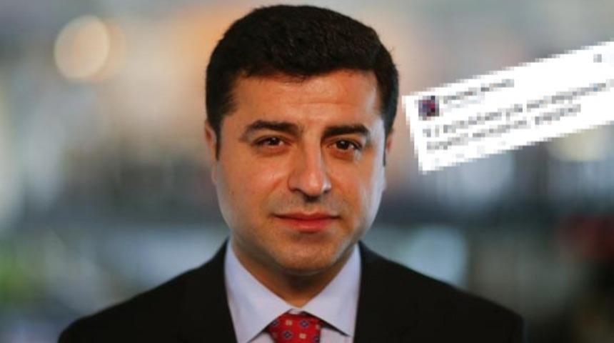 Demirtaş'tan G&uuml;ndeme Dair 9 Maddelik Ş....'li Twitter &Ccedil;&ouml;z&uuml;mlemesi 