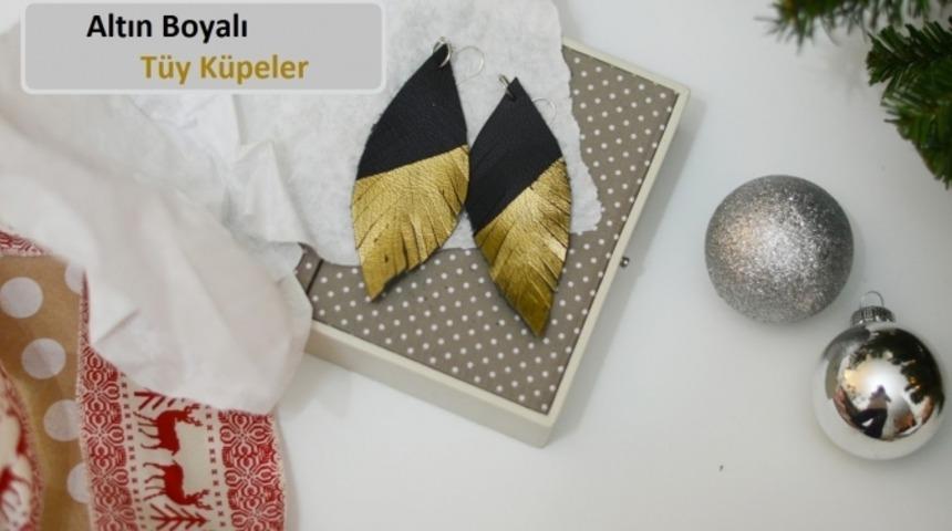 4 Adımda Altın Boyalı T&uuml;y K&uuml;peler