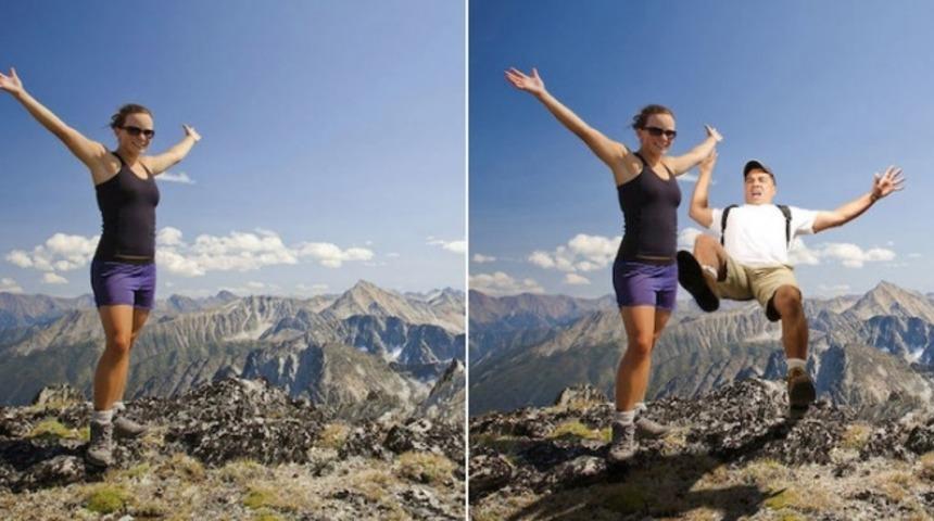 Bu Adam Kendini Resimlere &Ouml;yle G&uuml;zel Photoshoplamış ki!