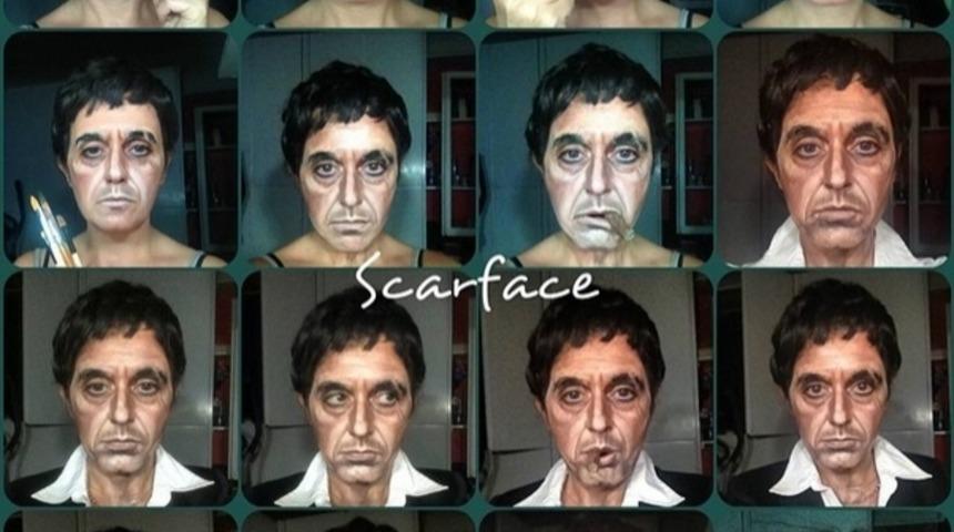 "O Kadar Makyajı Bana Yapsan Ben De G&uuml;zel Olurum"cular, Bu Kadın Makyajla &Uuml;nl&uuml;leri Taklit Ediyor!