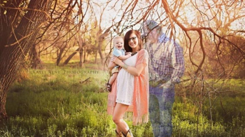 Babasız Kalan Bebeği Unutmasın Diye &Ouml;len Sevgilisini Fotoğraflarla Yaşattı! 