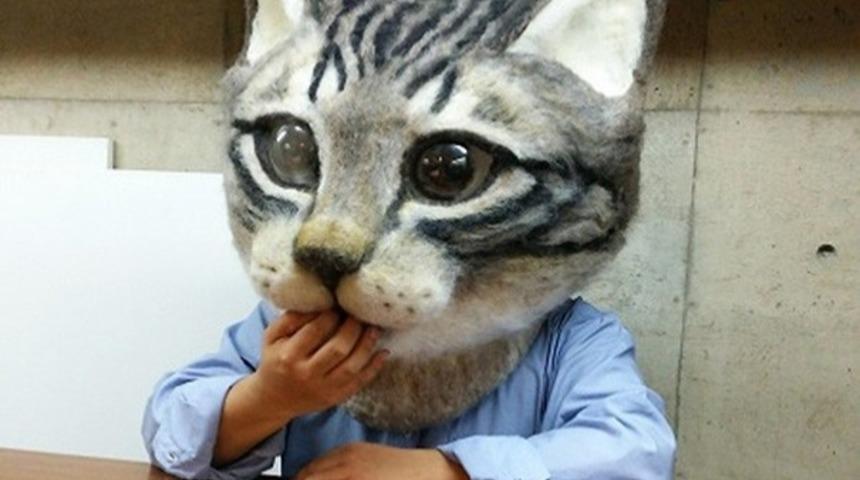 Bu Kedi Kafası Hem Tatlı Hem Korkun&ccedil;