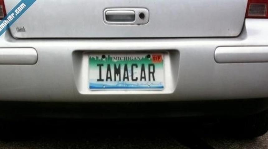 Komik Araba Plakaları