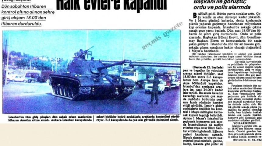 Ge&ccedil;mişten G&uuml;n&uuml;m&uuml;ze 1 Mayıs Gazete Manşetleri