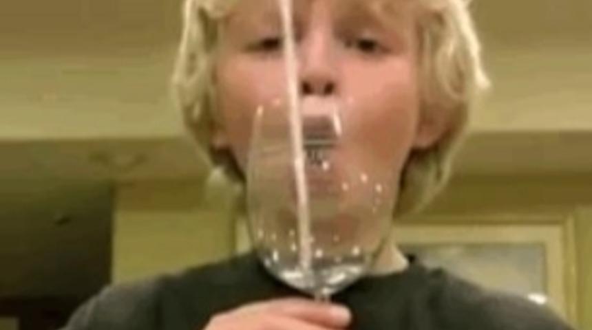 Bu &Ccedil;ocuk Sesiyle Bardak Kırıyor