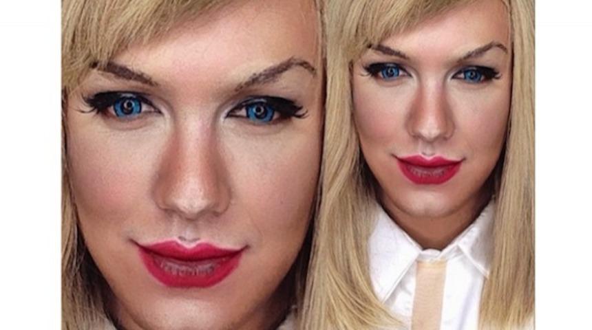 Makyajla İstediği &Uuml;nl&uuml; Kadına D&ouml;n&uuml;şebilen Adamı G&ouml;r&uuml;nce Şok Olacaksınız!