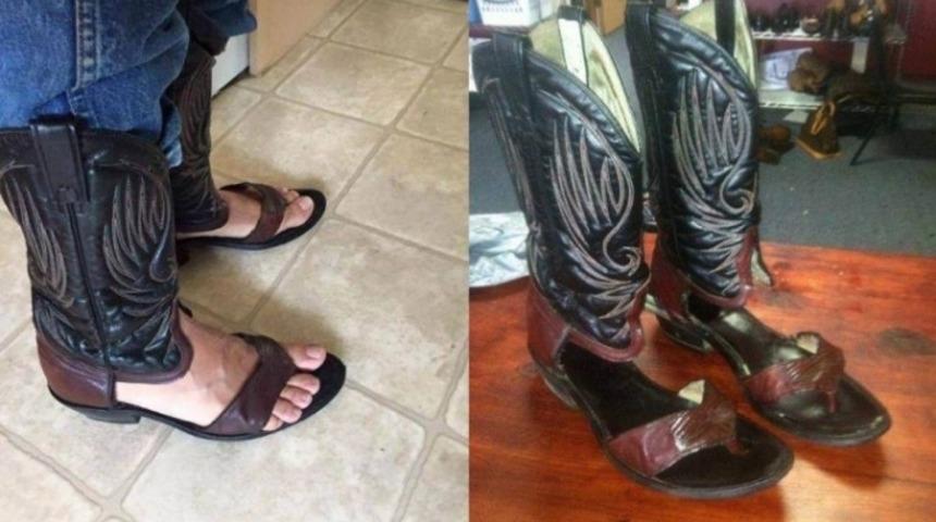 İşte Sandalet Kovboy &Ccedil;izmeleri: Kovboyların Plajda Ne Giydikleri Sorusu Nihayet Cevap Buldu