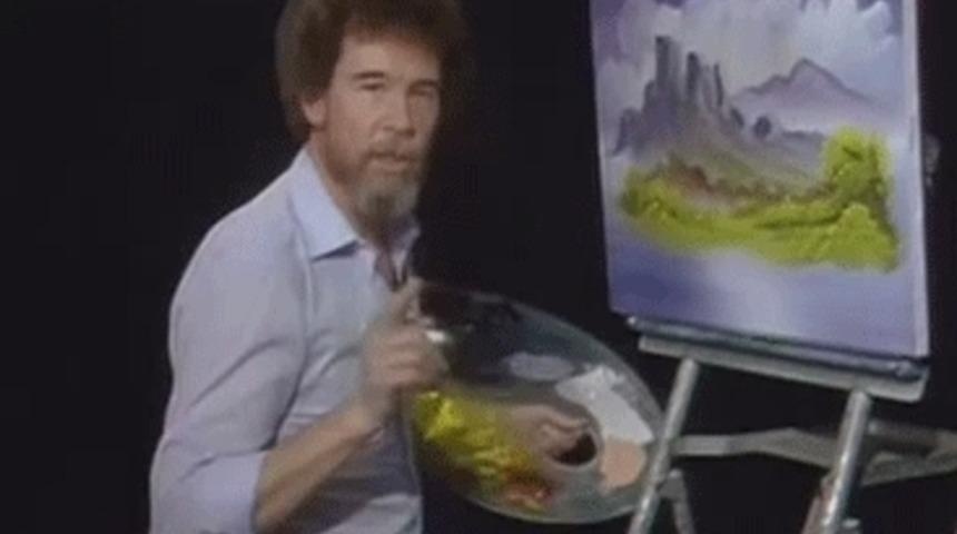 Tam Mahvetti Sanarken Bir Anda Şahesere Dönüşen Resimlerin Sahibi Bob Ross'u Resimleriyle Anıyoruz...