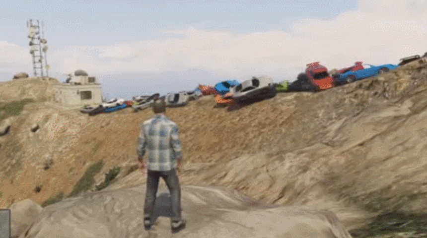 İnsanı D&uuml;ped&uuml;z Hayret İ&ccedil;erisinde Bırakan 10 Dudak U&ccedil;uklatıcı GTA V ve GTA Online Gif'i