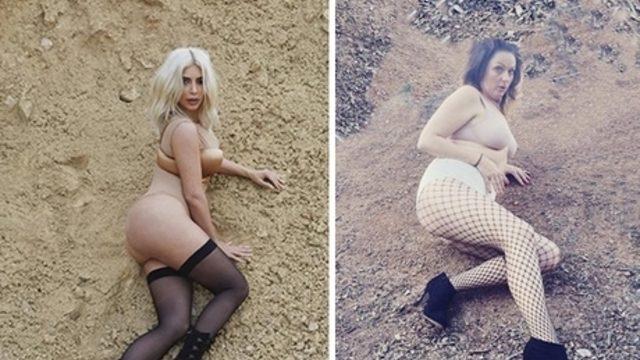 Bu Kadın, Ünlülerin Instagram Pozlarını Tiye Alarak Taklit Ediyor.