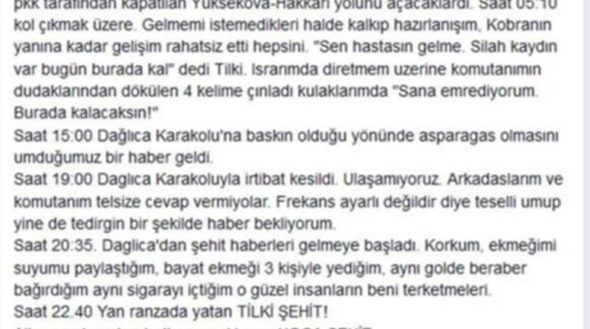 "Her şeyin d&uuml;zeleceği umuduyla yaşıyor, hi&ccedil;bir şeyin değişmediğini g&ouml;rerek &ouml;l&uuml;yoruz." Şehitlerimizin Son Mesajları