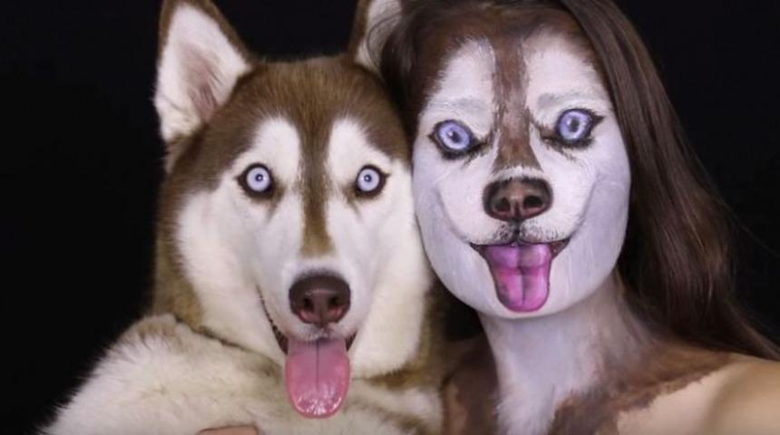 Makyaj Sanat&ccedil;ılarına Hayranlığımıza Devam Ediyoruz: Kendini K&ouml;peğe D&ouml;n&uuml;şt&uuml;ren YouTube Fenomeni Ilana ile Tanışın! (Video)