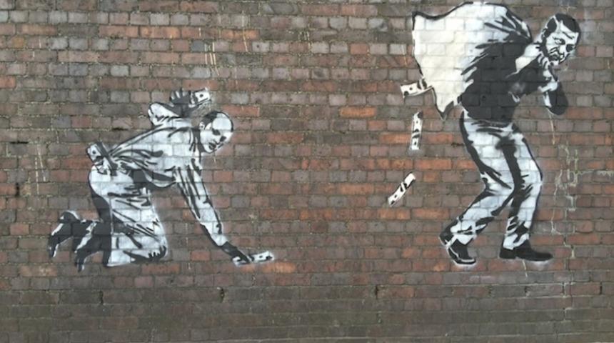 Londra Harringay'de Bir Alt Geçitte Cumhurbaşkanı Erdoğan Ve Oğlu Sokak Sanatına Dönüştü... 