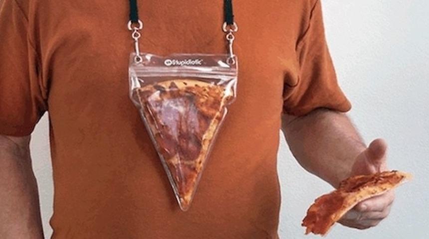 Taşınabilir Pizza Kesesi, Gittiğiniz Her Yere Yedek Pizza Dilimi Taşımanızı Sağlıyor.